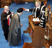 مراسم اعطای دکترای افتخاری به خاتمی 