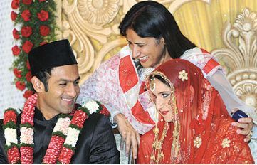 ازدواج قهرمانان ورزشی پاکستان و هند (عکس)