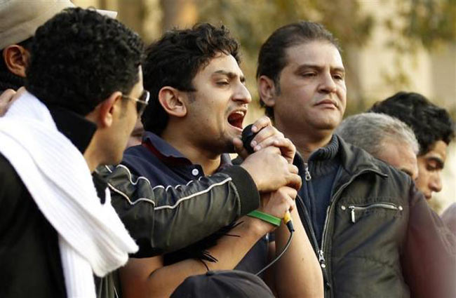 رهبر جوان معترضان مصري