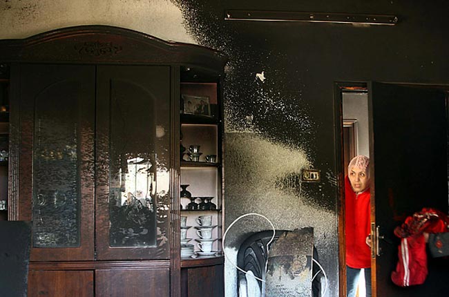 آتش زدن خانه يك فلسطيني