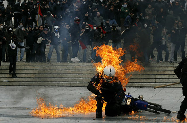 تظاهرات یونان