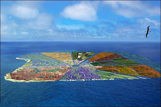 ساخت جزیره از 44 میلیون کیلو زباله با گنجایش 5میلیون نفر!! (+عکس)