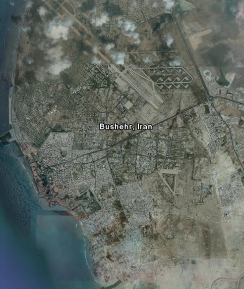 تصاویر ماهواره ای از استان بوشهر