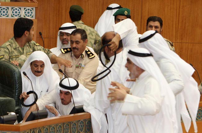 درگیری در پارلمان کویت