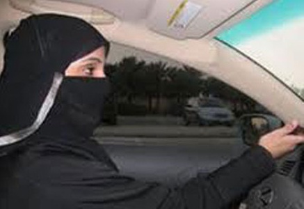 زن راننده عربستانی