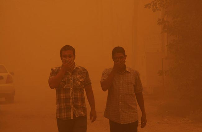 توفان شن در بغداد