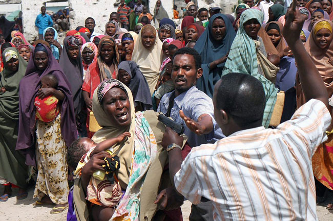 مردم قحطی زده سومالی