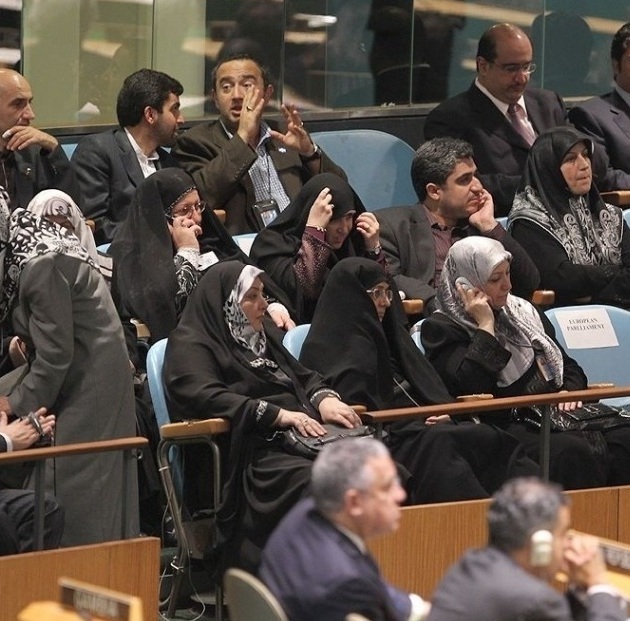 خانواده احمدی نژاد و دولتی ها در مقر سازمان ملل!