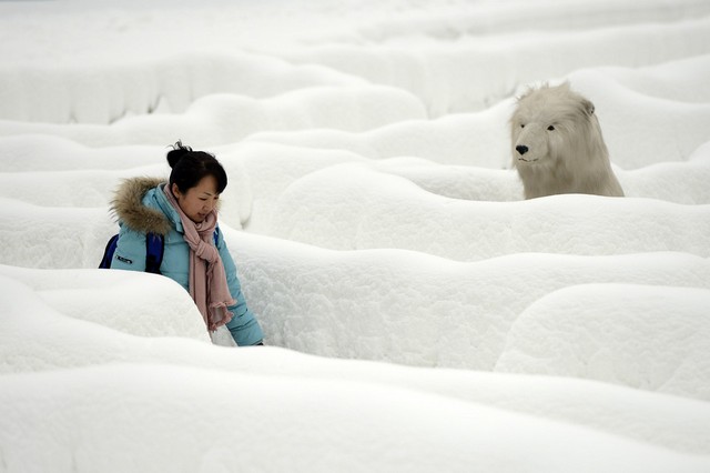 هزار توی برفی در چین
