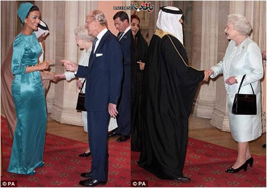 ملاقات ملکه انگلیس و همسرش با پادشاه بحرین و همسرش