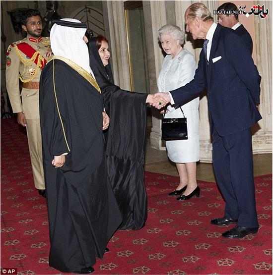 ملاقات ملکه انگلیس و همسرش با پادشاه بحرین و همسرش