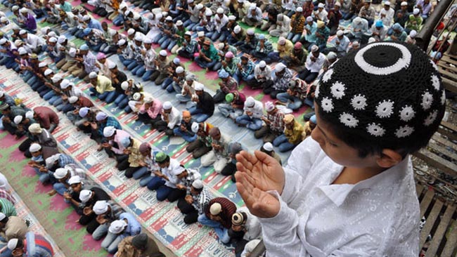 نماز عید فطر در هند 