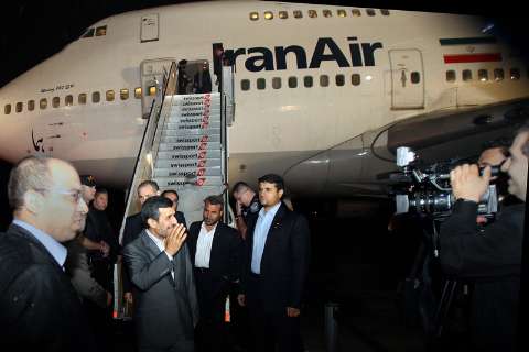 ورود احمدی نژاد به نیویورک+تصاویر
