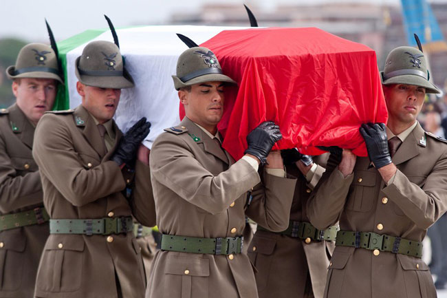 جسد سرباز ایتالیایی
