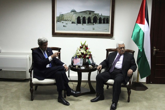 دیدار جان کری با محمود عباس دیدار جان کری با محمود عباس