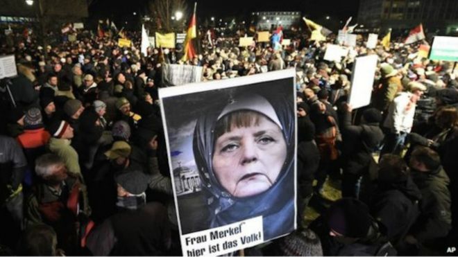تظاهرات بزرگ پگیدا و منتقدانش در آلمان
