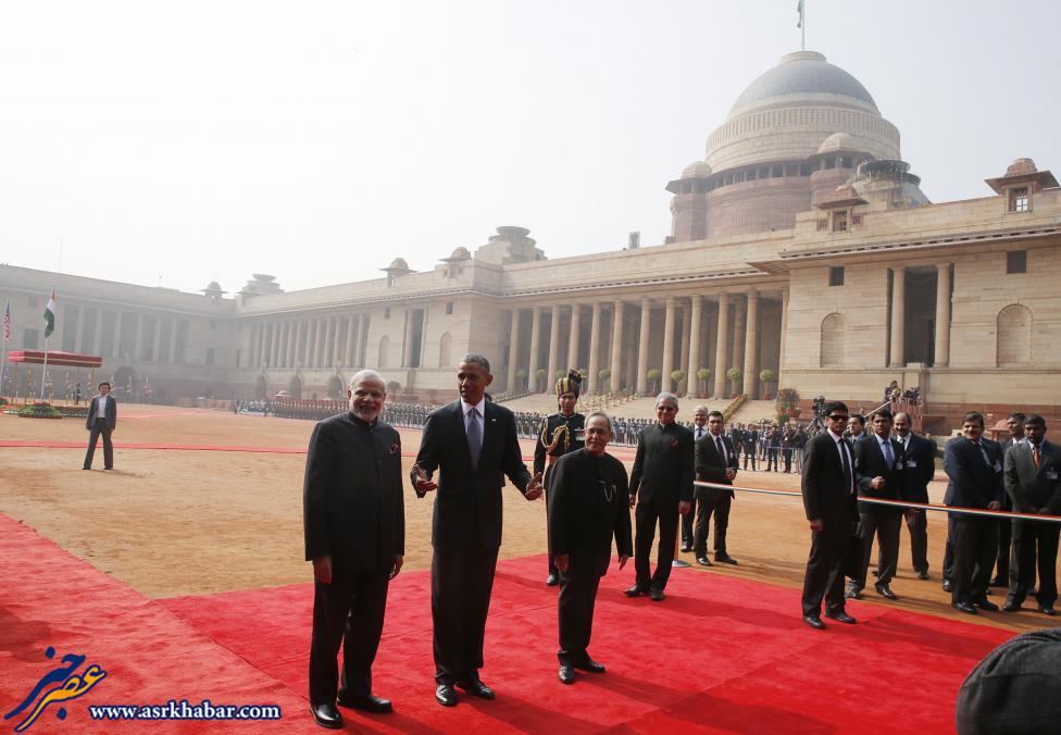 سفر اوباما یه هند (عکس)