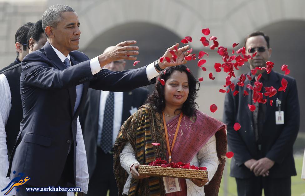 سفر اوباما یه هند (عکس)