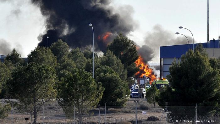 10 کشته بر اثر سقوط هواپیمای جنگی یونان در اسپانیا