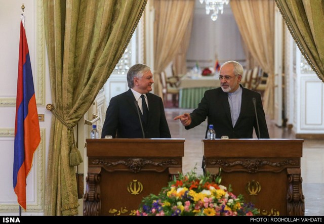 دیدار ظریف و وزیر خارجه ارمنستان (عکس)