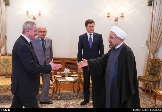 دیدار وزیر انرژی روسیه با روحانی (عکس)
