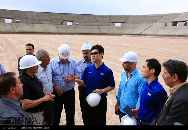 سفر بازرسان کنفدراسیون فوتبال آسیا به کرمان (عکس)