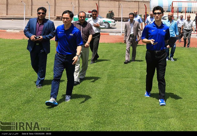 سفر بازرسان کنفدراسیون فوتبال آسیا به کرمان (عکس)