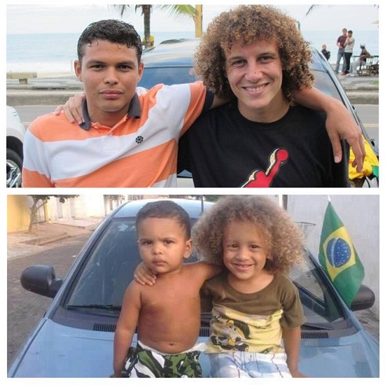 شباهت عجیب دو کودک به ستارگان برزیل (عکس)