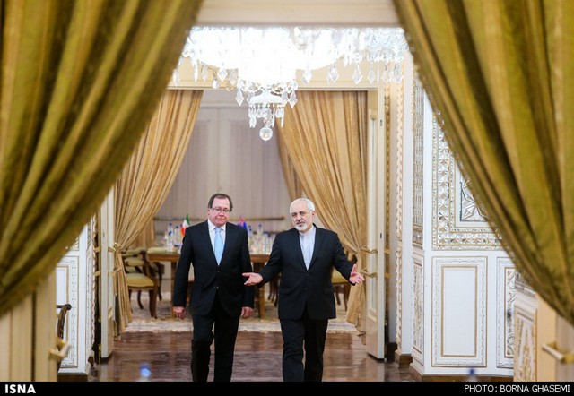 دیدار وزرای خارجه ایران و زلاندن (عکس)