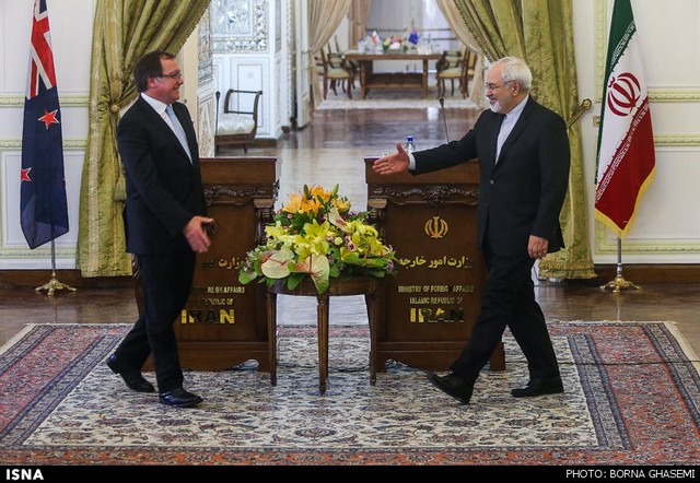 دیدار وزرای خارجه ایران و زلاندن (عکس)