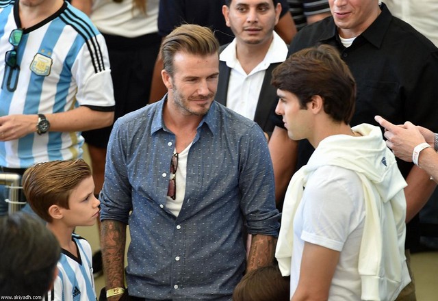 دیوید بکام در بین هواداران آرژانتین (عکس)