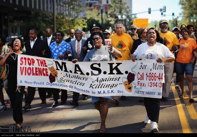 تجمع اعتراضی به قتل نوجوان سیاهپوست در آمریکا (عکس)