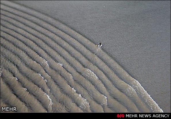 موج های شگفت انگیز در آلاسکا (عکس)