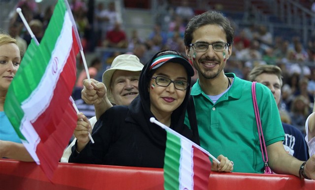 دیدار والیبال ایران و ایتالیا (عکس)