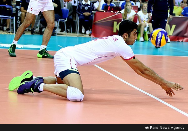بازی والیبال ایران و بلژیک (عکس)