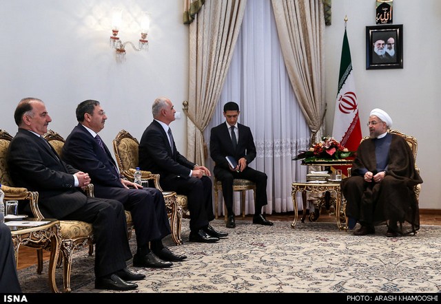 دیدار وزیر اقتصاد آذربایجان با روحانی (عکس)