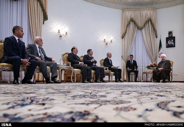 دیدار وزیر اقتصاد آذربایجان با روحانی (عکس)
