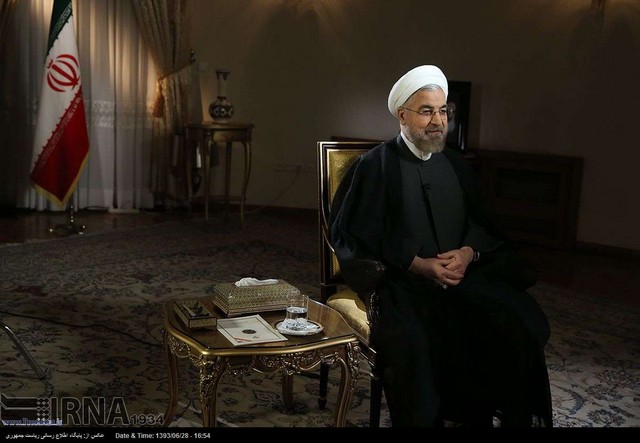 مصاحبه روحانی با شبکه ان بی سی آمریکا (عکس)