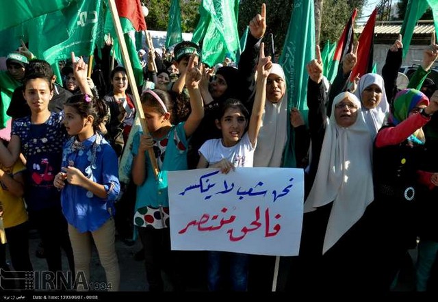 جشن پیروزی مقاومت در غزه (عکس)