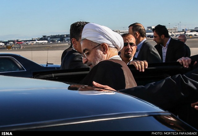 ورود روحانی به نیویورک (عکس)