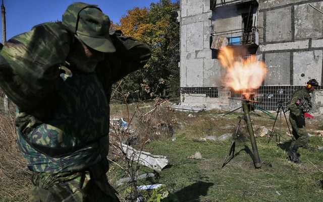 دونتسک اوکراین میان آتش‌بس و جنگ (عکس)