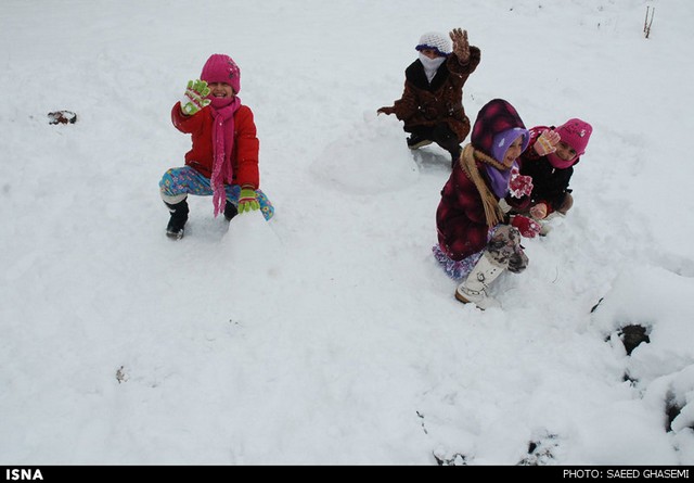بارش برف در آذربایجان شرقی (عکس)