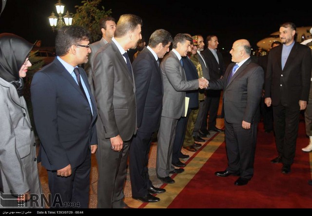 ورود نخست وزیر عراق به تهران (عکس)