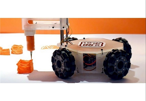 رباتی که قادر به چاپ سه بُعدی اشیاء است+تصاویر