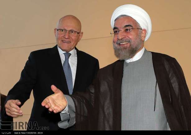 دیدار نخست وزیر لبنان با روحانی (عکس)