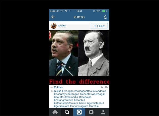 حمله کاربران ترک به اردوغان + تصاویر