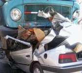 مرگ 10 سرنشین پژو در تصادف با کامیون