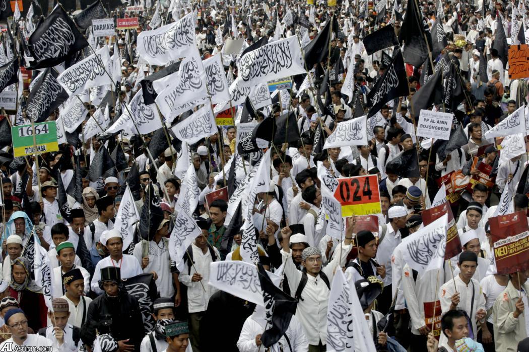 تظاهرات هزاران اندونزیایی در حمایت از تشکیل 