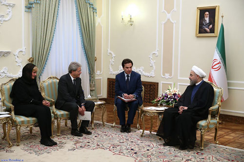 دعوت رسمی نخست وزیر ایتالیا از روحانی برای سفر به رم
