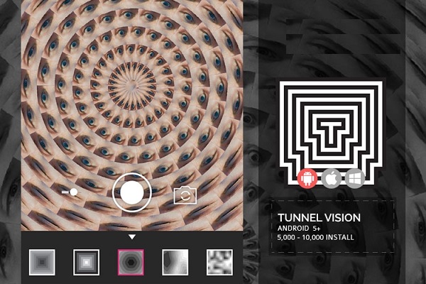 ضبط ویدئوهای هنری با اپلیکیشن Tunnel Vision